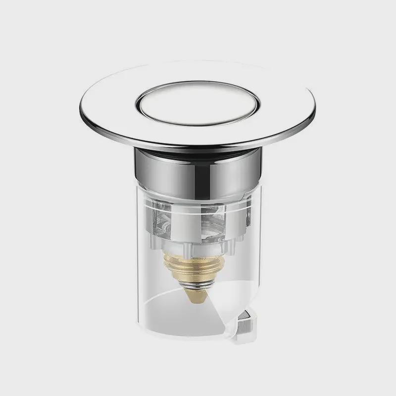 Push Filter Sink Drain Plug with Leak-Proof Basin Bounce Core
