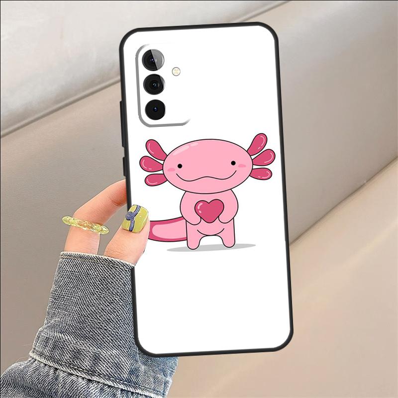 Cute Animal Axolotl Case For Samsung Galaxy A22 A05 A53 A33 A06 A26 A16 A56 A36 A05 A32 A52 A54 A34 A14 A55 A15 A35