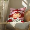 Cute Role Strawberry Shortcake-Cartoon Pillow Case Silky elegant Comfort Sofa Bed  Invisible zipper Beach pillowcase