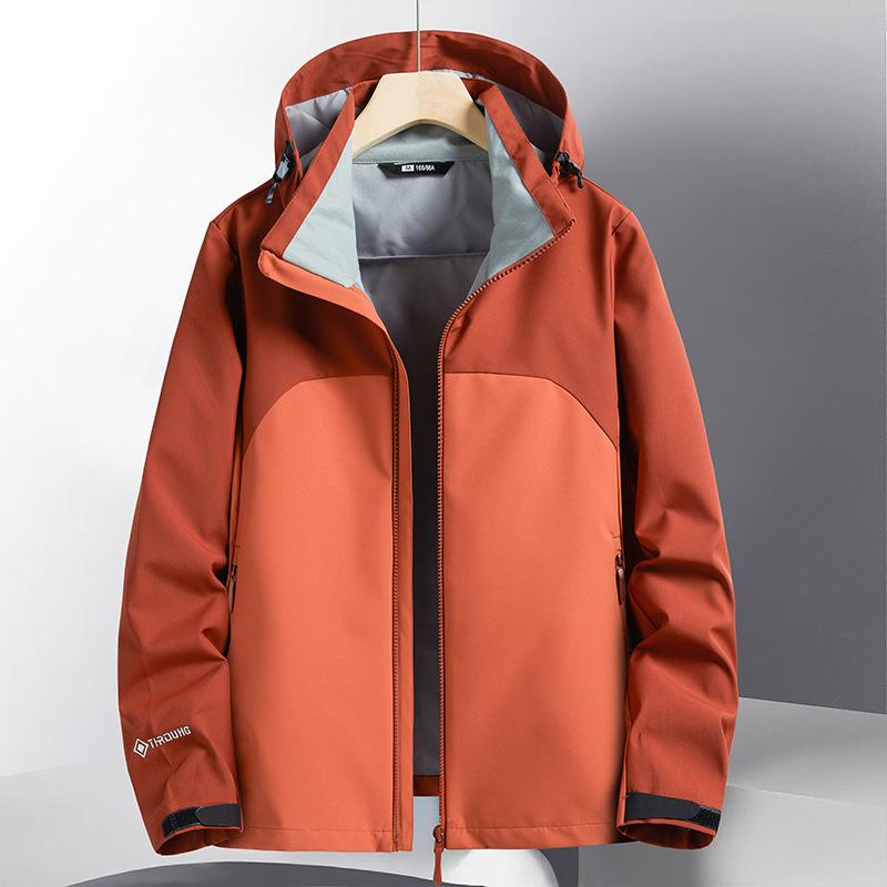 Spring and Autumn New Outdoor Jacket Couple Windproof Hooded Sports Casual Jacket