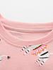 Malwee Girls' Summer Pajama Set: European & American Style, Short Sleeve Top with Elastic Waist Pants