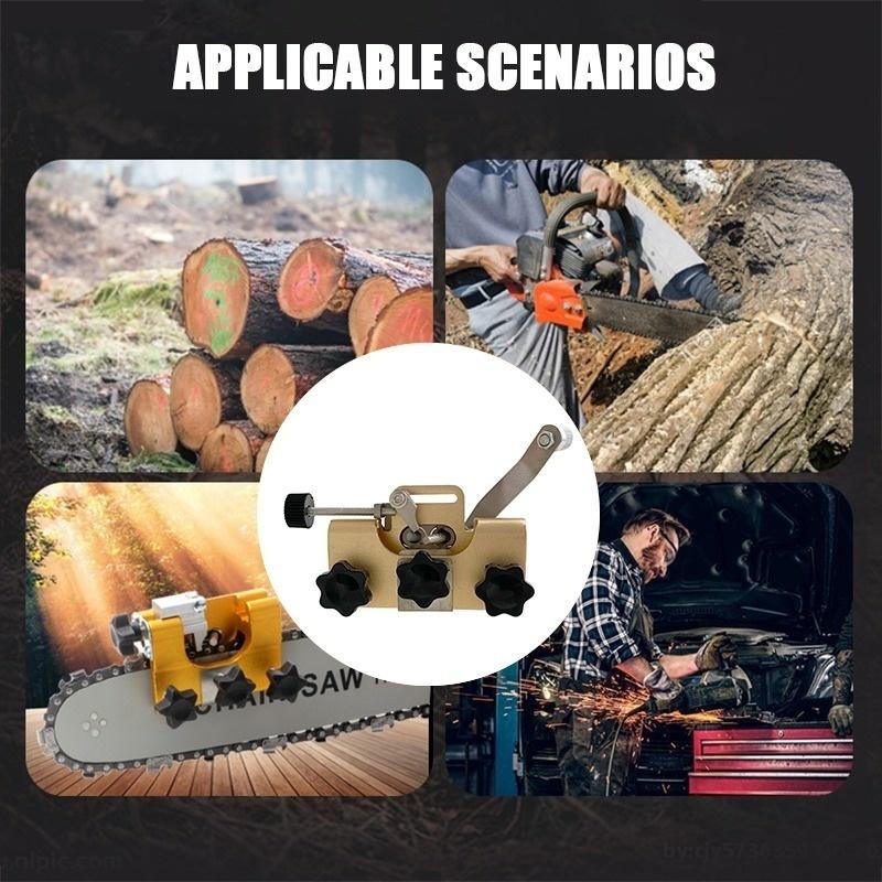 Portable Chain Saw Sharpeners Chainsaw Chain Sharpening Kit Woodworking with  Grinding Stones Electric Chainsaw Grinder Tool