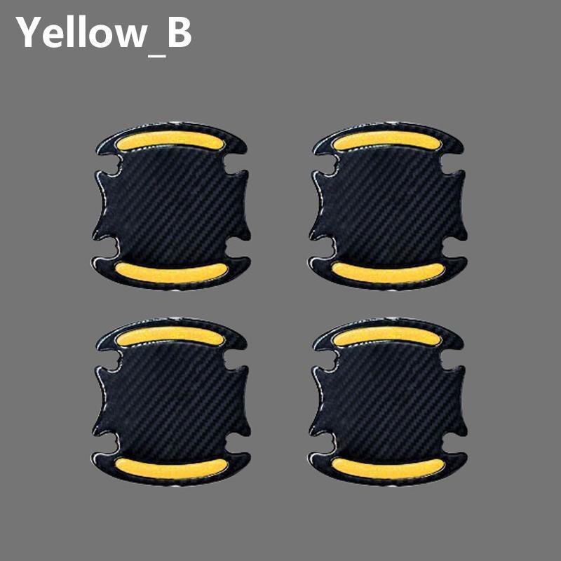 4PCS Car Door Reflective 3D Universal Decal Tape Open Stickers Warning Mark Night Driving Safety Lighting Luminous Decor Auto Door Stickers