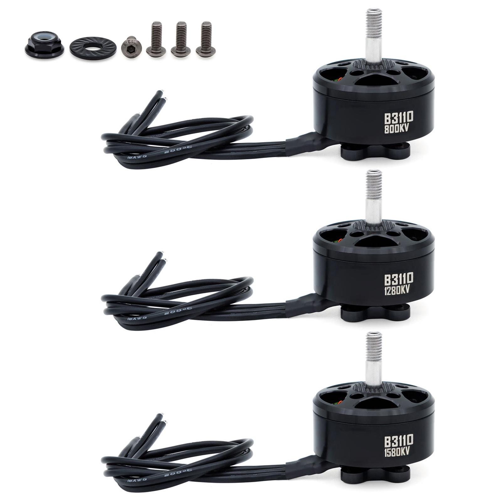 

14 Pole Brushless Motor with M5 Shaft, 18AWG Silicone Wire 250mm for Remote Control FPV Quadcopter 1580KV