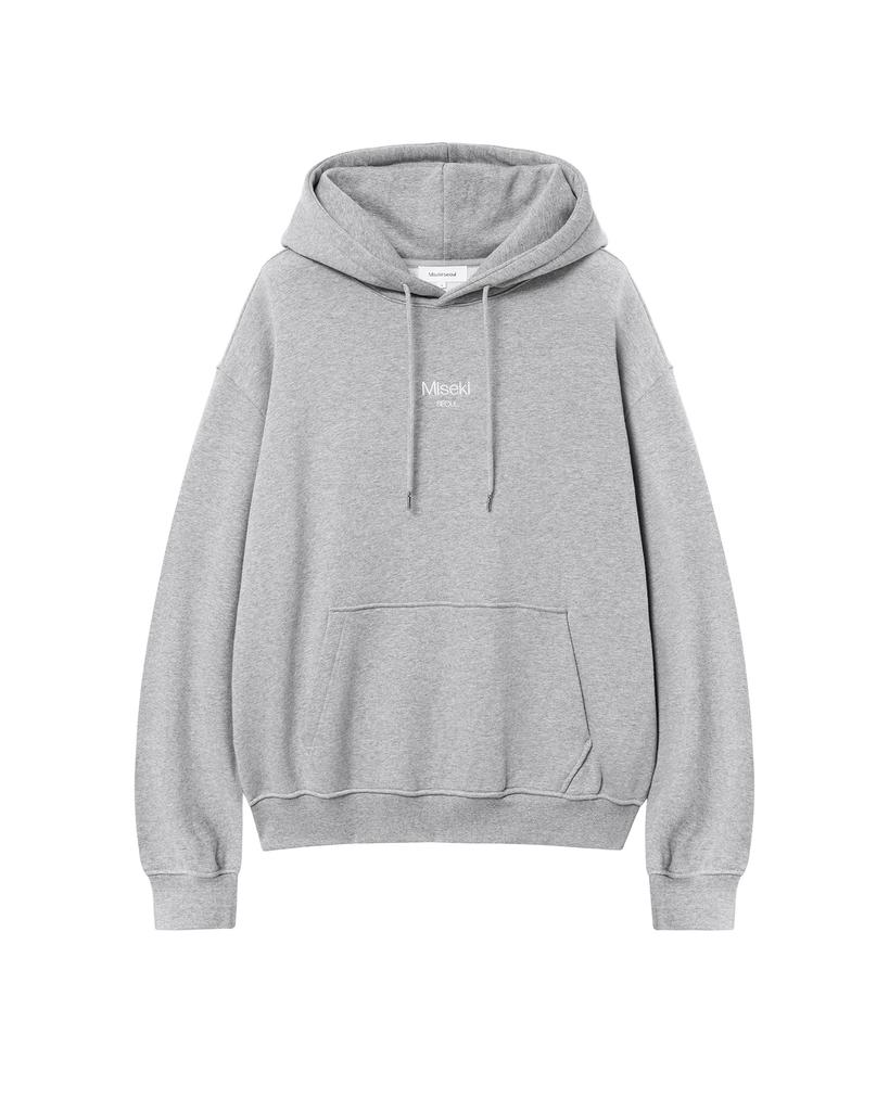 Misekiseoul Men Misekiseoul Logo Hoodie Melange Gray