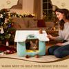 Bed For Cats Enclosed Winter Cute Nest Enclosed Cat Bed Puppy House For Kitten Puppy Pet Indoor Bedroom Living Room Balcony Home