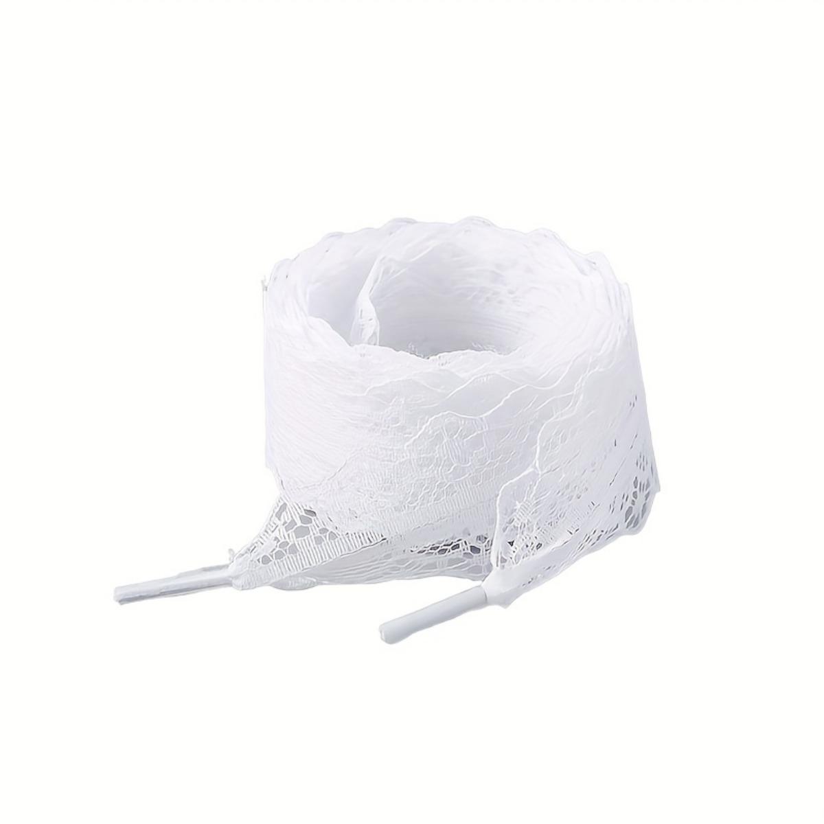 

Элегантные туфли на шнуровке с геометрическим ажурным узором, легкий полиэстер, трикотажное полотно, с модными аксессуарами своими руками, подходят для кроссовок 100cm/39 inches белый