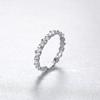 Trumium Originale Argento Sterling 925 Anelli Dita Personalità Eternità per Donne Spose Matrimonio Fidanzamento Foglie CZ Gioielli