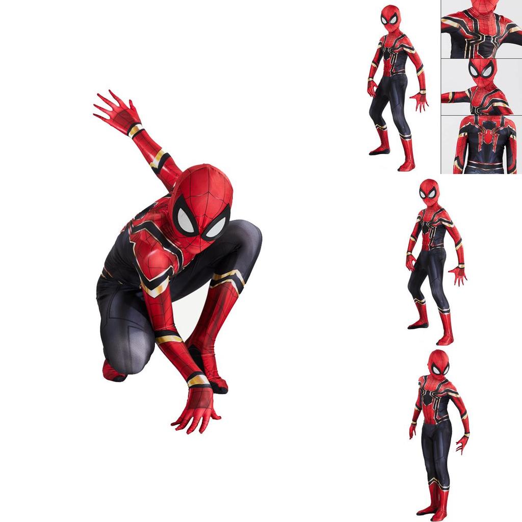 Iron Spiderman Suit Superhero Costume Cosplay Jumpsuit With Exquisite Workmanship