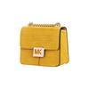 Michael Kors MK Sonia Large Logo Gold Buckle Flap Chain Crocodile Pattern PVC Shoulder Crossbody Bag Small Women Bags Yellow 35F1G6SS1E-MARIGOLD