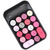Number Pad,Portable Cute 18 Round Key Keypad Financial Accounting Numeric Keyboard for