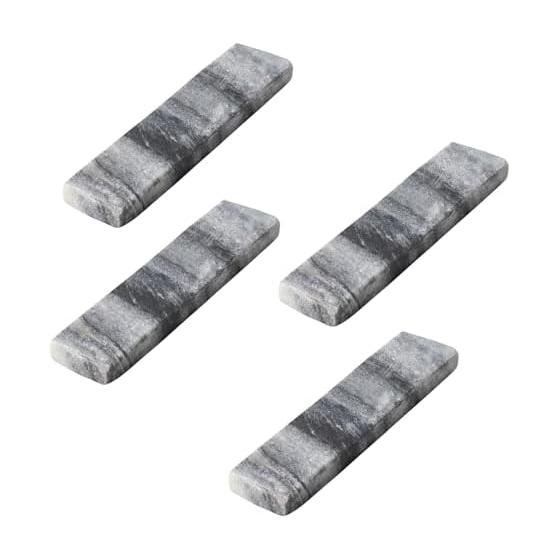 Koyo Pottery KOYO Natural Stone Gray Marble 11cm Cutlery Rest Set of 4 Chopstick Rests R3070081 Natural Stone Marble Handling Precautions Daily Care