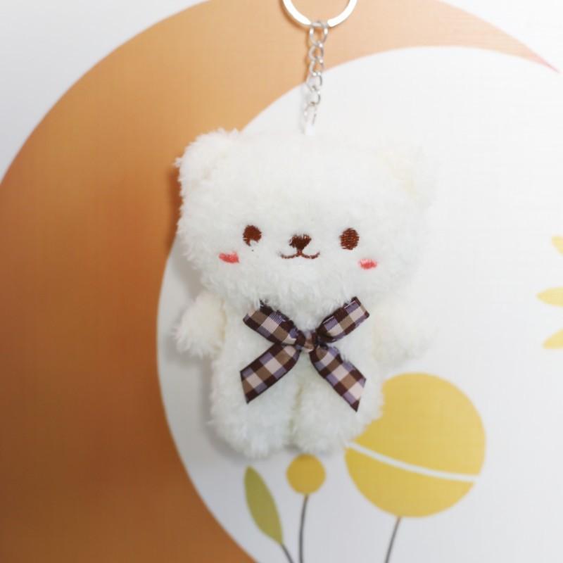

Wedding Sprinkler Doll Bow Tie Bear Plush Toy Doll Pendant Bag Keychain Ornament Doll