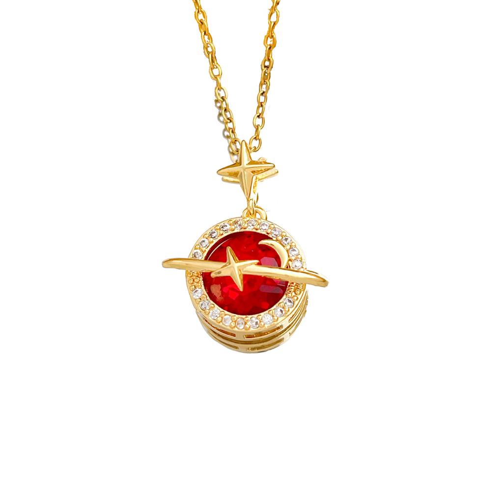 Colorful Planet Necklace Pendant for Women