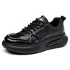 Men's Trendy Thick Sole Cowhide Skate Shoes - Height Increasing Casual Sports Shoes
