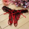 New Fashion Lingerie Temptation Embroidery Transparent Panties Thong Lace Bow Low Waist Erotic Underwear for Sex Ladies G-string