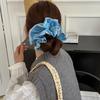 Large Korean Accessories Big Scrunchie Rubber Bands for Hair Women Girl Ties Elastic Vintage Popular Leading Fashion Adults Kpop