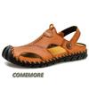 Sandals Summer Men's Leather Classic Casual Shoes Slippers Soft Sandals Men Roman Comfortable Outdoor Beach Footwear Breathable