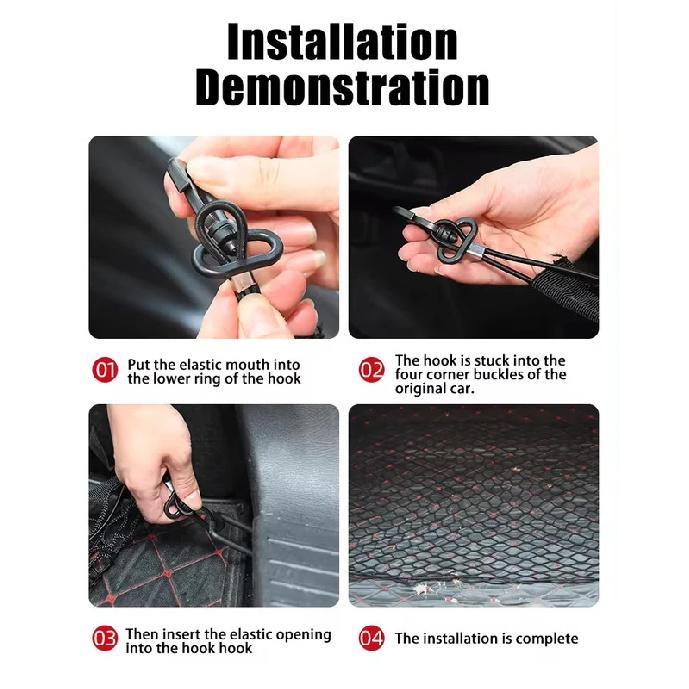 For Haval Big Dog Dargo X H7 ~2025 Auto Back Mesh Trunk Car Trunk Net Organizer Elastic Luggage Storage Bag Car Accessories