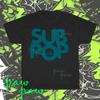T-shirt Americana Nuova di Zecca con Logo dell'Etichetta Sub Pop Records Divertente Taglia dalla S alla 5XL
