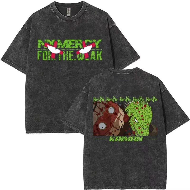 2026 Anime Dorohedoro T-shirt Grafica Kaiman Merch T-shirt Lavata Vintage Gotica Manga Rock T-shirt High Street T-shirt Oversize Manica Corta