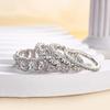 s/Set Sparkling Temperament Women Ring Cubic Zirconia Luxury Party Wedding Lady Wearable Accessories Jewelry for Versatile