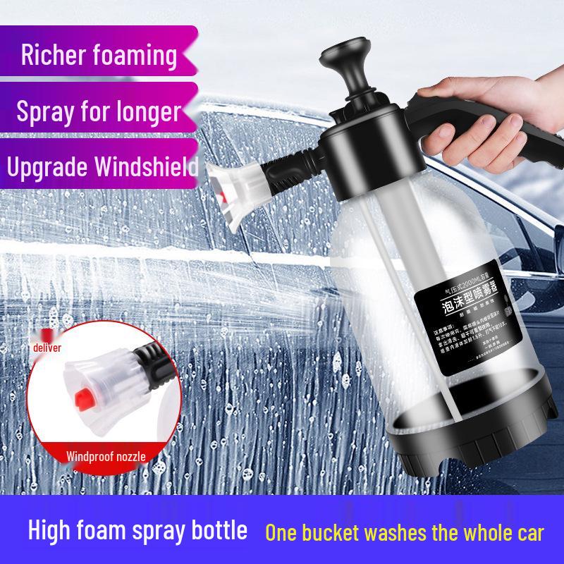 2L Handheld Foam Car Wash Sprayer with Pressure Relief Valve
