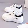 White Sneakers Versatile Women's Shoes Thick-soled Student Running Shoes