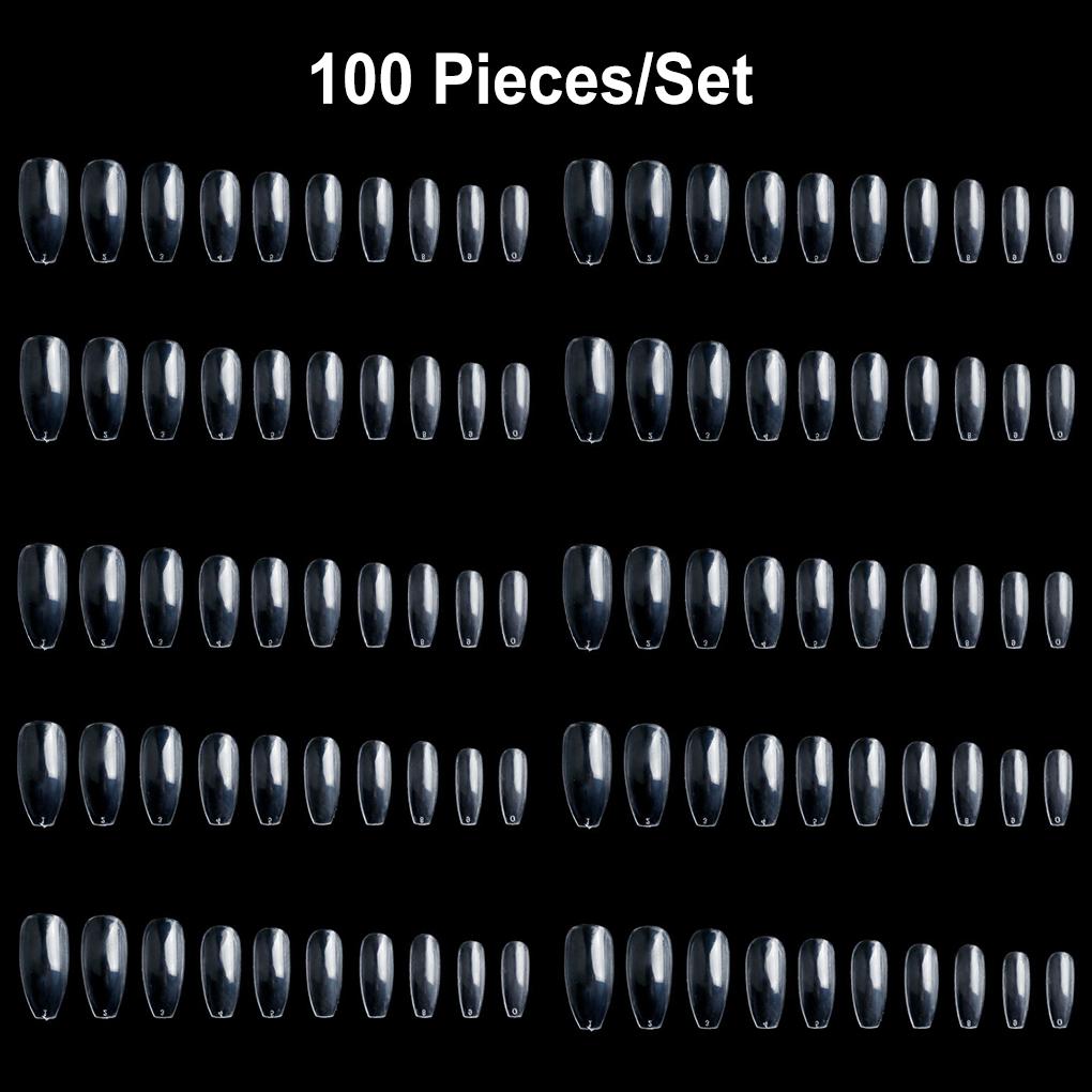 1 Set False Nail Elegant Wear-resistant Different Colors High-ranking Fine Workmanship New-style Magnificent Manicure Kit