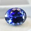 Natural Blue Tanzanite 13.85ct Oval Cut Certified Loose Gemstone