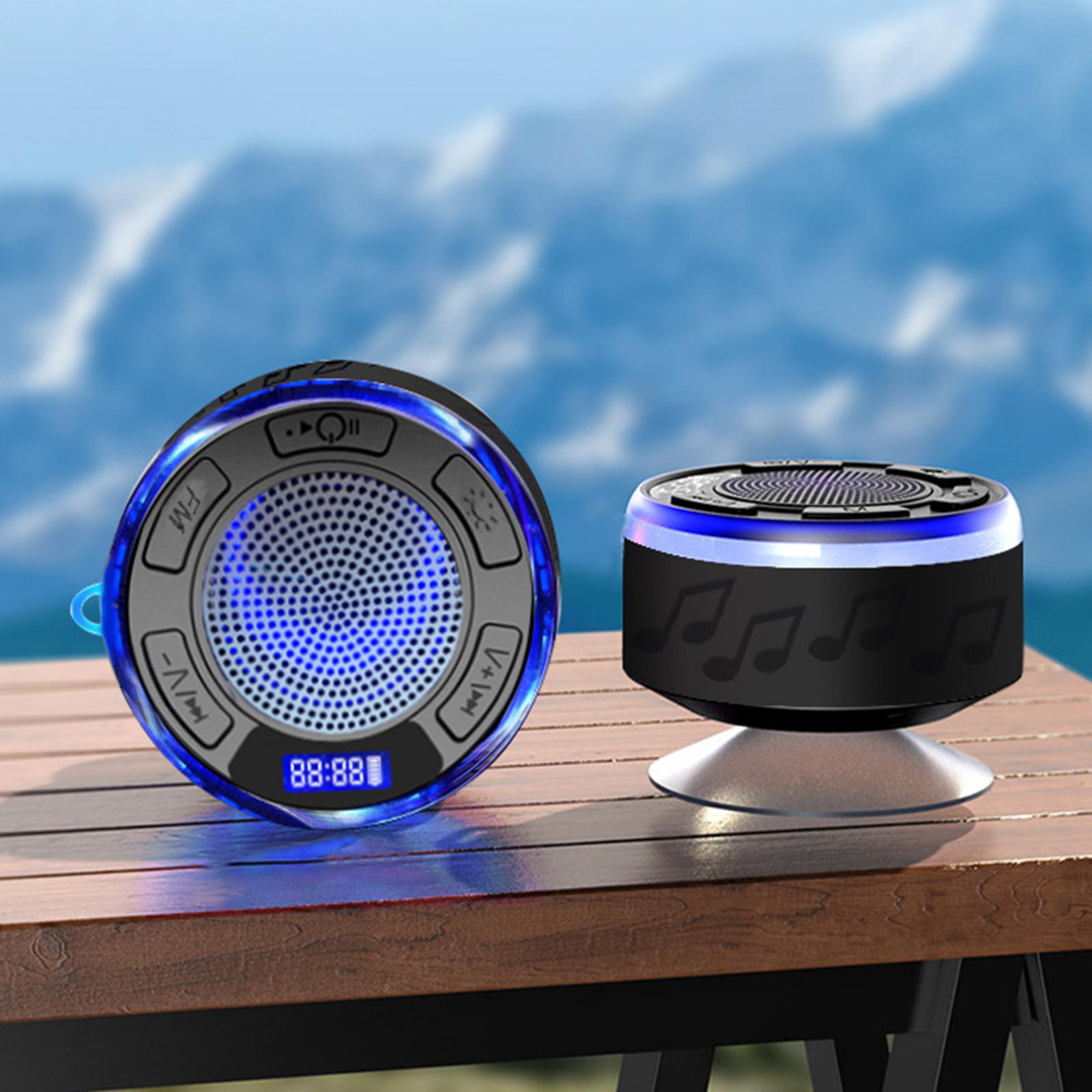 

Compactly Portable Bluetooth-compatible Speaker with Long Battery Service for Travel Waterproof IPX6 and 360 Sound
