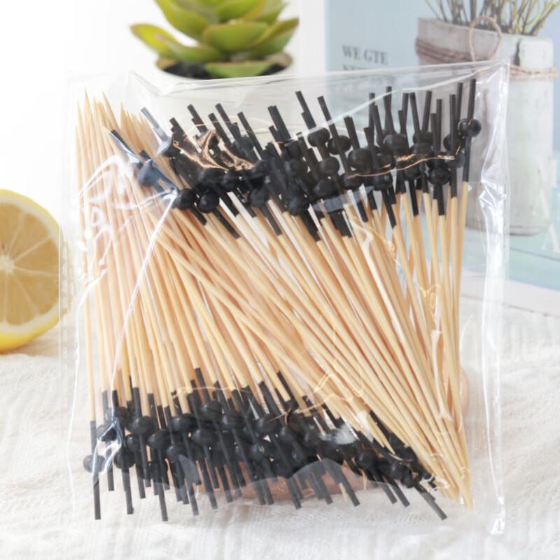 ZISIZ Disposable Red-Head Bamboo Skewers
