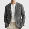Men Solid Color Thin Linen Casual Business Commute Blazer Jacket