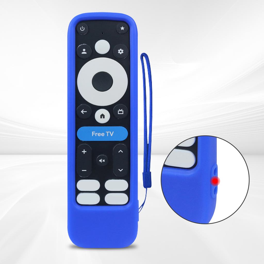 Remote Control Case Skin for 2024 onn Google TV 4K Pro Silicone Sleeve Scratchproof Flexible Soft Protective Cover Case