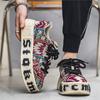 Fashion Men Vulcanized Shoes New Platform Breathable Canvas Shoes Men Trendy Thick Soled Printing Sports Casual Shoes Sneakers