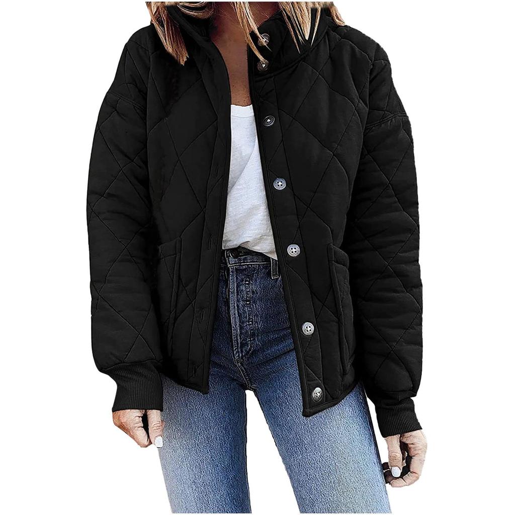  And Winter Women'S Stand Collar Loose Fashion Lightweight Jacket