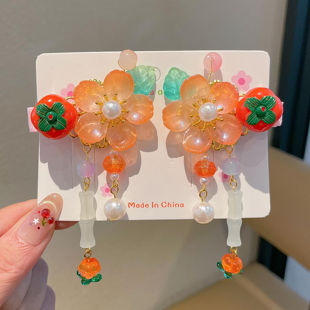 Chinese Style Hanfu Hairpin Set for Girls - Includes Hair Clips, Swaying Tassels, and Butterfly Accessories