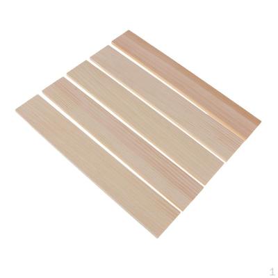 5 Pieces Blank Unfinished Wood Wooden Plaque Woodcraft Dowel Rod for Hobbies Craft 250x40x6mm