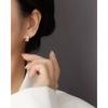 Fashion Jewelry 18K Gold Plated 925 Sterling Silver Simple Luxury Zircon Hoop Earring for Women Silver Earring Factory