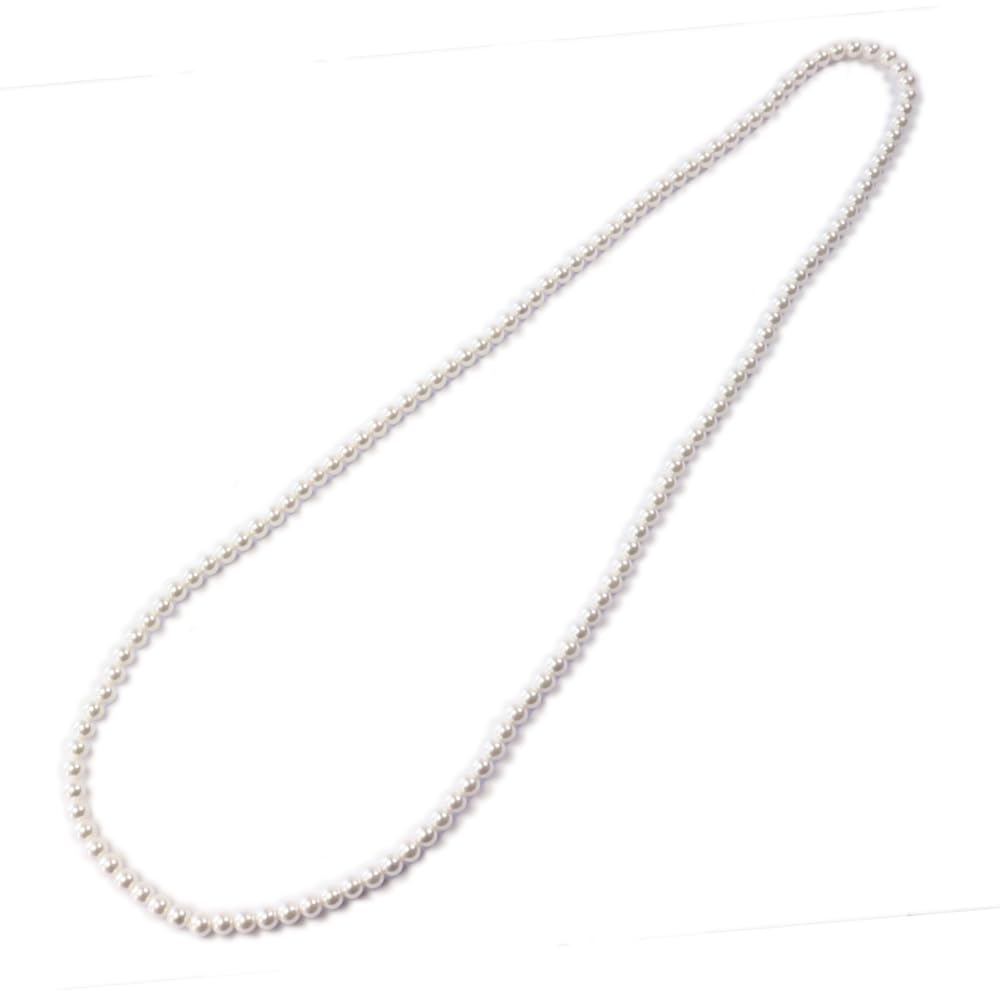

Made in Japan Pearl Long Necklace Domestic 6mm Flower Pearl Pearl Casual Formal 2 Row Arrangement Knot Case Logo Drawstring Warranty Included