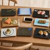 Melamine Rectangular Plate Japanese Tableware Plate Front Grilled Sushi Dish Sashimi Display Yakitori Dish Commercial BBQ Plates