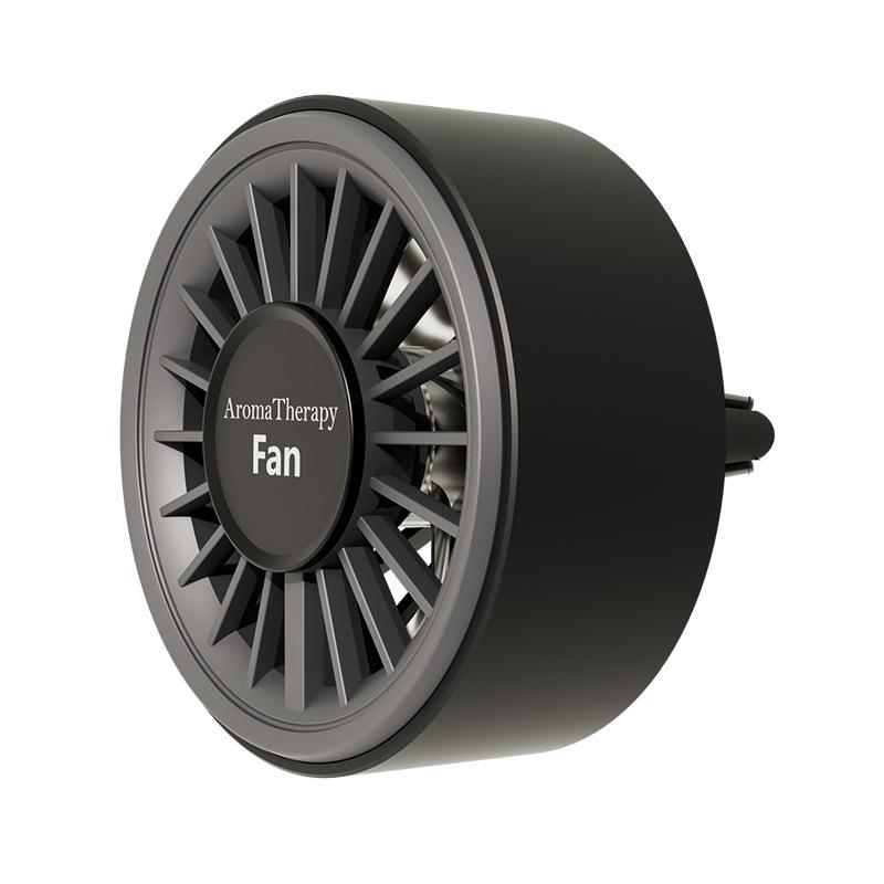 Car USB aromatherapy fan, large wind atomization clip fan, essential oil can be added, small fan, car accessories ornament FC9