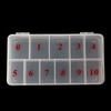 Nail Art 1000-Piece Semi-Transparent Tip Storage Box