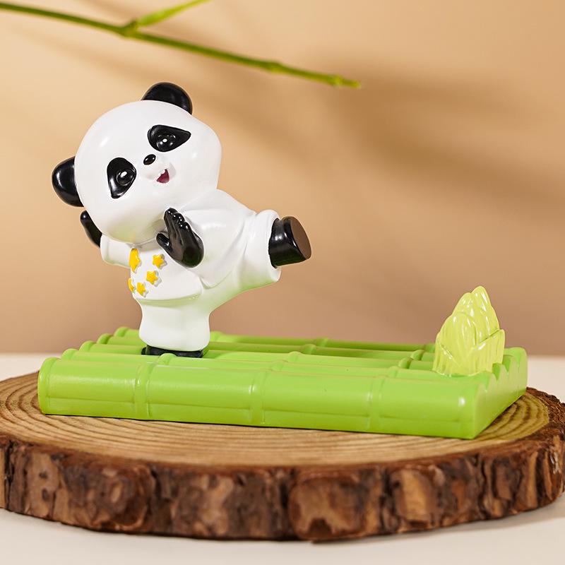 

Kung Fu Panda Phone & Tablet Holder: Creative Resin Desktop Stand & Ornament