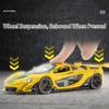 1:22 P1 GTR Model Toy Diecast Alloy Cars Doors Opened Front Wheel Steering Sound Light Pull Back Sports Car Kid Birthday Present