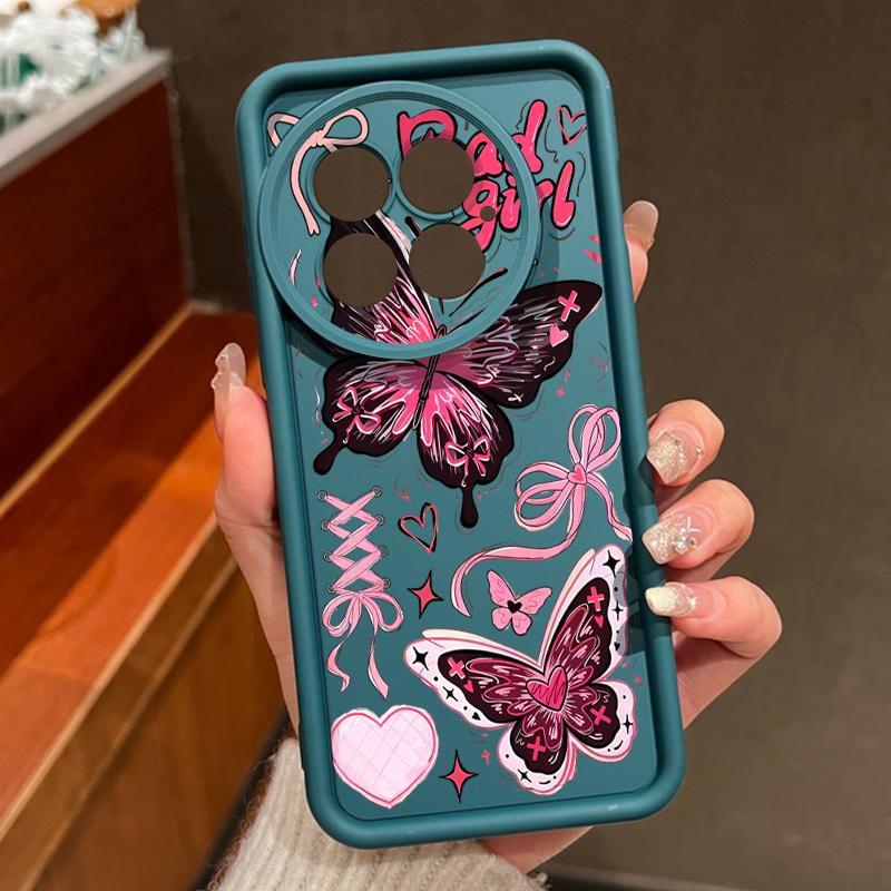 Lucky Bowknots Butterfly Pattern Case For OnePlus 15 13 13T 12 Shockproof Bumper Soft Silicone Cover For Oneplus Nord 5 13R 12R 11R 5G