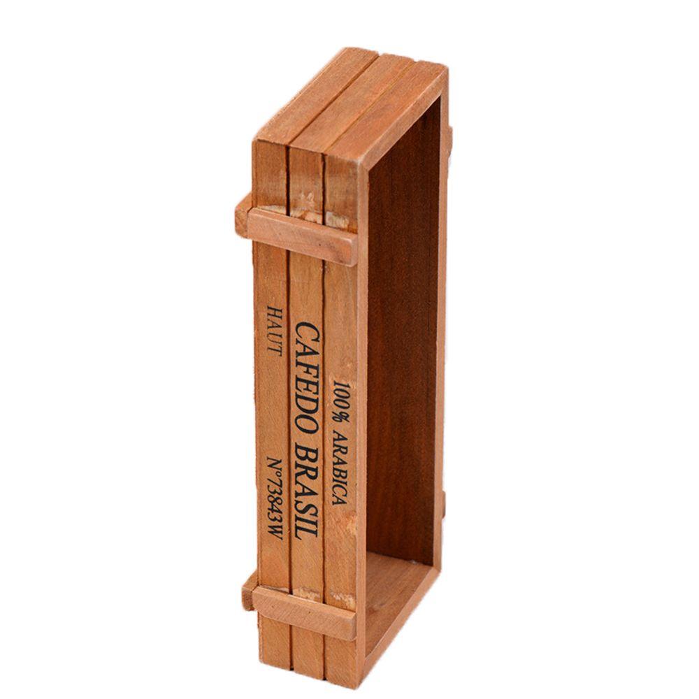 1 PC Planter Decorative Pots Trough Vintage Crates Succulent Boxes Rectangle Vase Wood Flowerpot