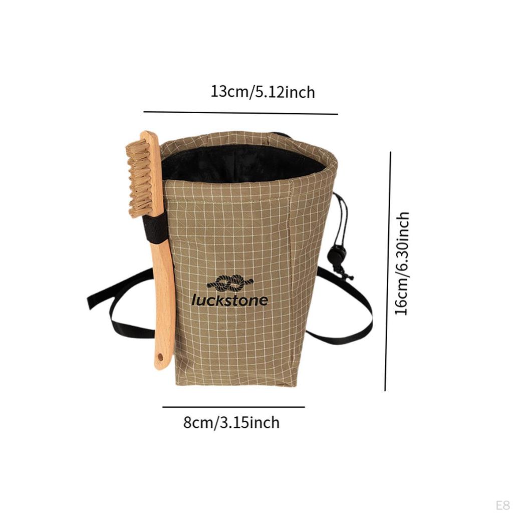 Chalk Bag for Rock Climbing Gym Gear Pouch Storage Bouldering Camping