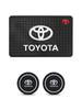 PVC Silicone Car Dashboard Mat + 2PCS Anti-Slip Water Cup Pads for Toyota Rav4 Fortuner Auris Reiz Camry Corolla Avanza Yaris