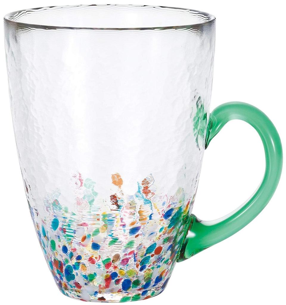Aderia Glass Nebuta Midori Made in Gift Stylish and cute gift for Perfect for visiting or any (ADERIA) [Tsugaru Mug, Mug, Design, 320ml, Japan, Boxed,